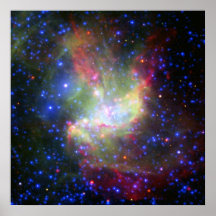 NGC 346 Gruppe und Nebelfleck in Tucana Posterdrucke