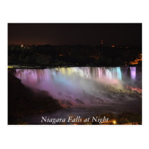 Niagara Falls nachts Postkarte