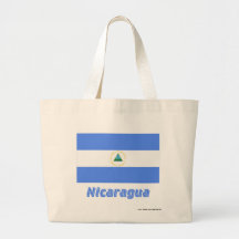 Nicaragua-Flagge mit Namen Tasche