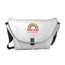 NICHT HOMOSEXUELL, aber unterstützend Kurier Tasche
