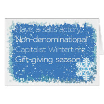 Nicht konfessionsgebundene Weihnachtskarte