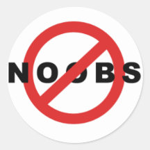 nicht mehr noobs aufkleber