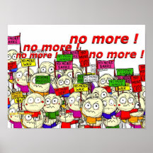 'nicht mehr! " plakatdrucke