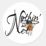Nichts aber Netz Runder Aufkleber