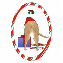 Nichts Hintern eine Gruben-Stier-Weihnachtsverzier Ausschnitt