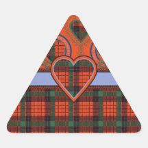 Nicolson Scottish Tartan Dreieckige Aufkleber