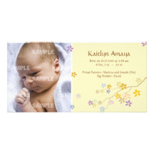 Niederlassungs-Baby (Zitrone) erreichen Photo Karten Vorlage