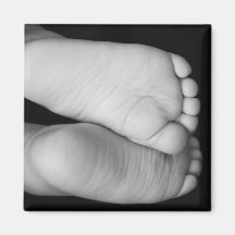 Niedliche Baby-Füße Kühlschrankmagnet
