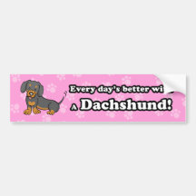 Niedliche Cartoon-HundeDackel-Stoßaufkleber Auto Aufkleber