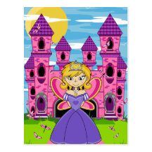 Niedliche feenhafte Karte Prinzessin-Gruß Postkarten