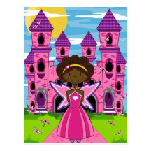Niedliche feenhafte Prinzessin Postcard Postkarte