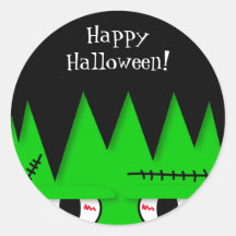 Niedliche Frankenstein Halloween Aufkleber