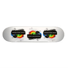 Niedliche fruchtige Republik Zentralafrika Personalisierte Skatedecks