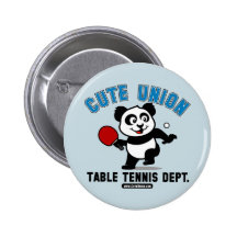 Niedliche Gewerkschafts-Tischtennis-Abteilung Anstecknadelbutton