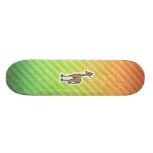 Niedliche Giraffe; Colorul Bedrucktes Skateboard