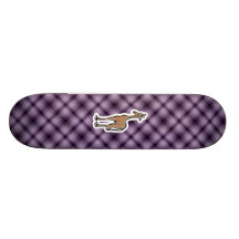 Niedliche Giraffe; Lila Skateboard Bretter