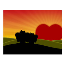 Niedliche glückliche Postkarte Pinkievalentines Ta