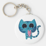 Niedliche Kitty-Katze und Schwein Schlüsselbänder
