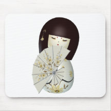 NIEDLICHE KLEINE CHINA-PUPPE MAUSPAD