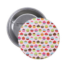 Niedliche kleine Kuchen Anstecknadelbuttons