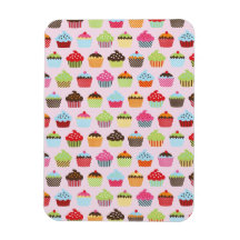Niedliche kleine Kuchen Recchteckiger Magnet