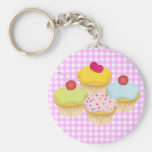 Niedliche kleine Kuchen Schlüsselbänder