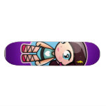 niedliche LILA Ballerina Personalisierte Skatedecks