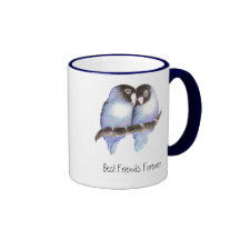 Niedliche Lovebirds, beste Freunde für immer, BEST Kaffee Tassen