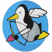 Niedliche Penguin-Amor-Tasche Polo Hemd