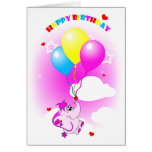 Niedliche rosa Elefant-alles- Gute zum Geburtstagg