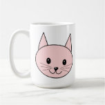 Niedliche rosa Katze Tasse