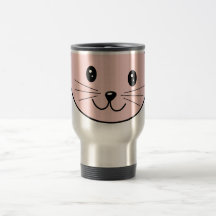 Niedliche rosa Katze Teehaferl