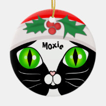 Niedliche Sankttuxedo-Katzen-Weihnachtsverzierung Weihnachtsbaum Ornamente