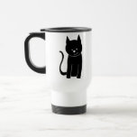 Niedliche schwarze Katze Kaffee Tassen