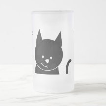 Niedliche schwarze Katze Tasse