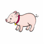 Niedliche Schwein-Foto-Skulptur Photoskulpturen