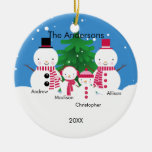 Niedliche Snowman-Familie Verzierung der Weihnacht Weihnachtsbaum Ornamente