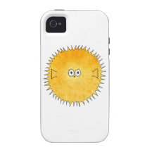Niedliche Stachelschwein-Fische Vibe iPhone 4 Case