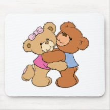 Niedliche Umarmungs-Bären Mousepad