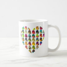 Niedliche und bunte Eulen Teetasse