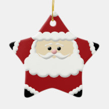 Niedliche Weihnachtsmann-Stern-Verzierung Weihnachtsbaum Ornamente