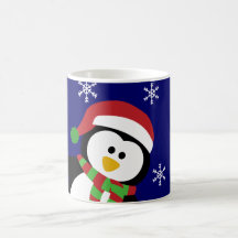 Niedliche Weihnachtspenguin-Becher Tassen