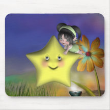 Niedliche wenig Toontot-Baby fairys 1 Mousepad