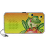 niedlicher alberner Frosch auf Toadstoolpilz Speaker