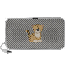 Niedlicher Baby-Leopard iPod Lautsprecher