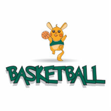 niedlicher Basketballgeschöpf-Maskottchenentwurf Foto Figuren