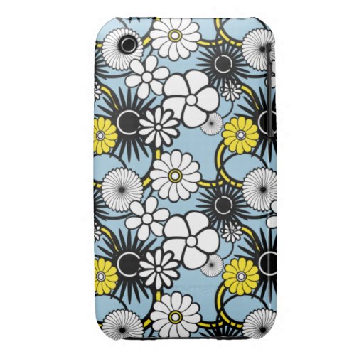 Niedlicher blauer Blumen-Musteripod-Touchkasten