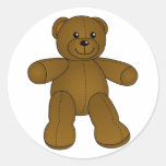 Niedlicher brauner Teddybär Aufkleber