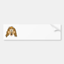 Niedlicher Cartoon eines Hundes Autosticker