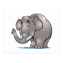 Niedlicher Elefant Postkarten